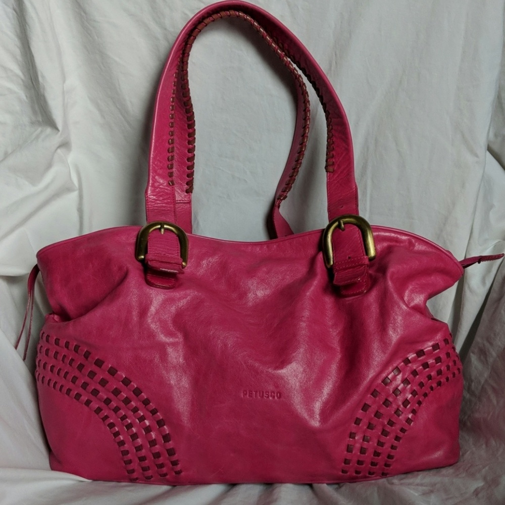 Large Petusco Leather Bag Made in Spain